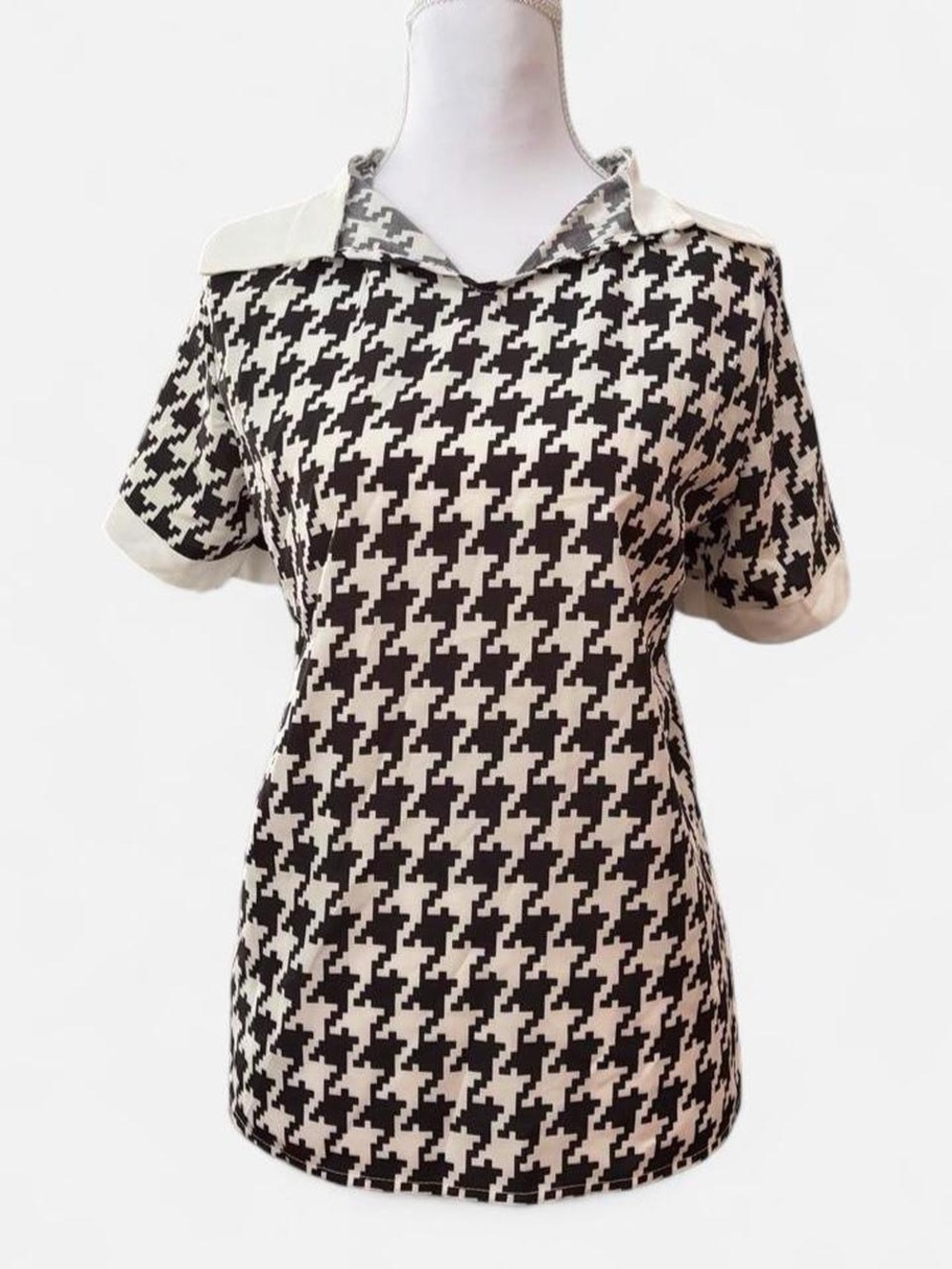 Houndstooth Blouse
